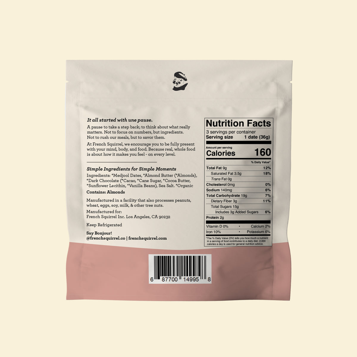 Almond Butter | Back of package
