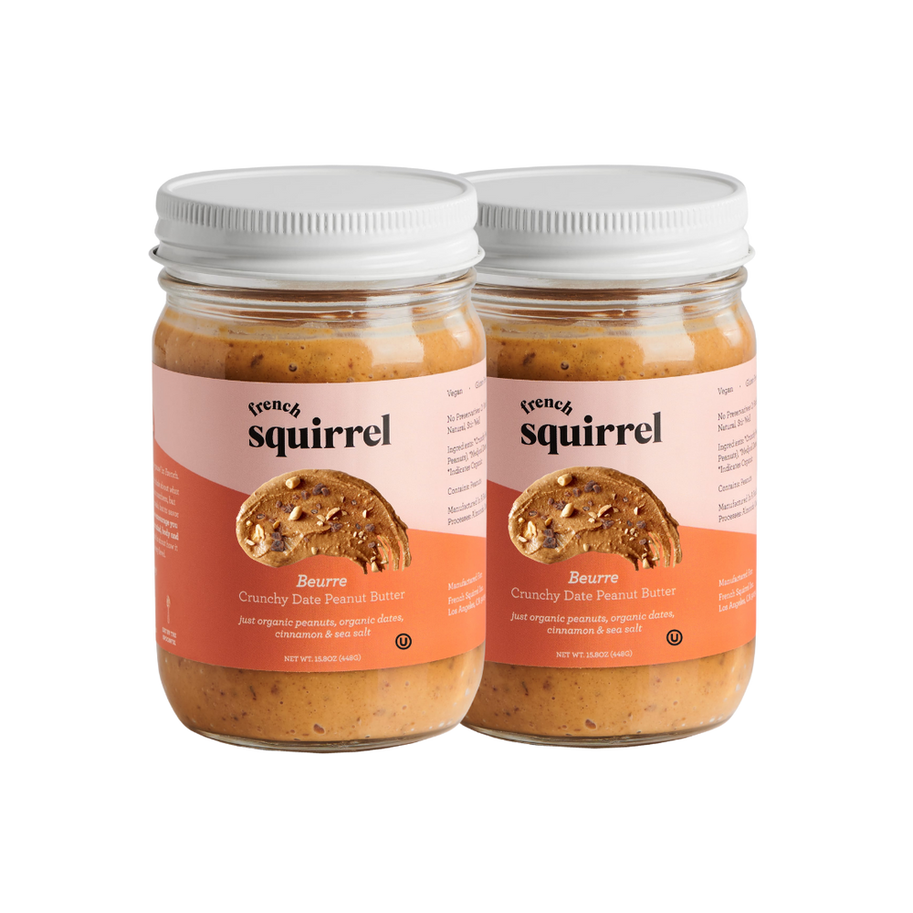 Beurre: Crunchy Date Peanut Butter (2 JARS)