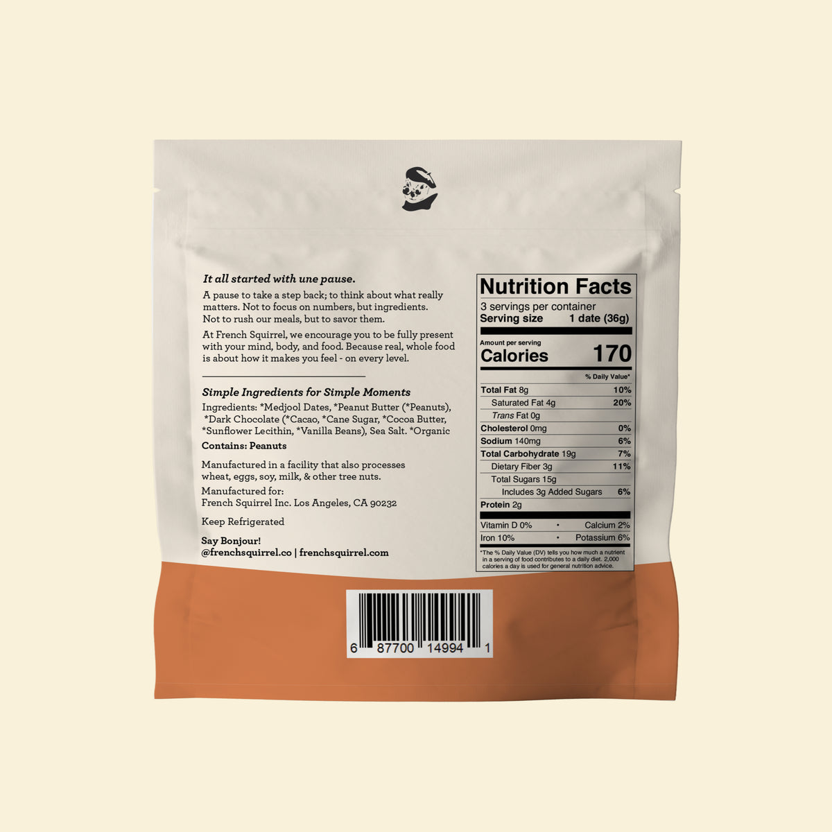 Peanut Butter | Back of package